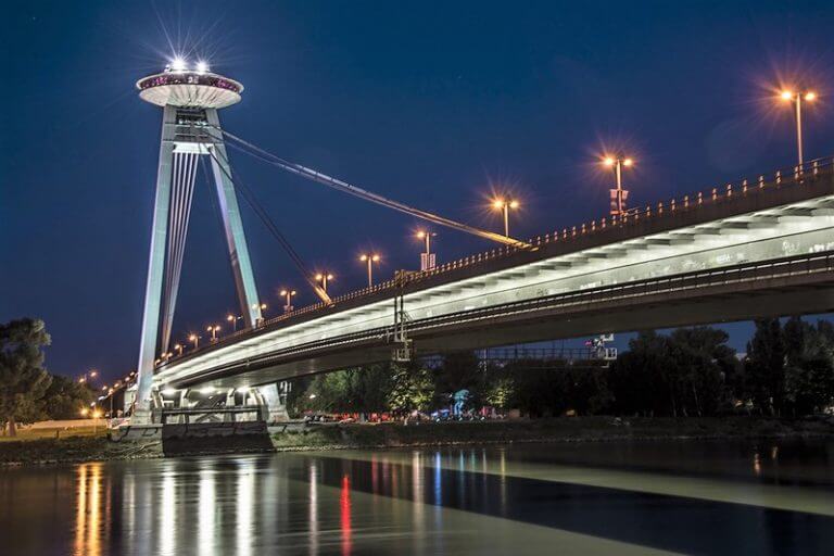 UFO Bridge in Bratislava